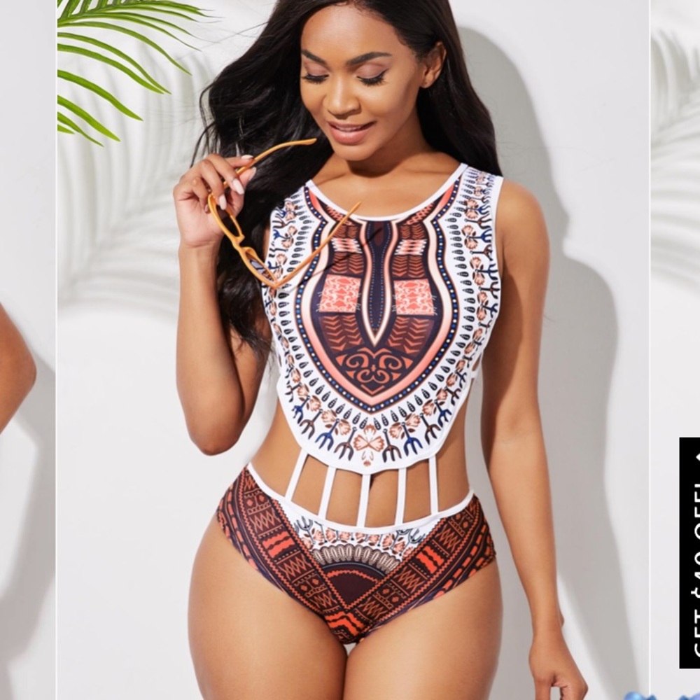 🔥never worn🔥 Tribal one piece bathing suit